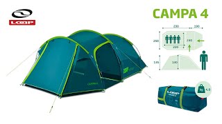 LOAP CAMPA 4 - stan pro 4 osoby / tent for 4 persons | www.loap.cz