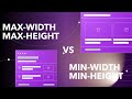 CSS min-width, max-width, min-height & max-height Explained | Responsive Design Tutorial
