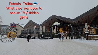 Expat life in Estonia Part 2 : Snowy Walking Tour in Tallinn, Estonia 🇪🇪 | Vlog 🌨❄️🥶  #expatlife