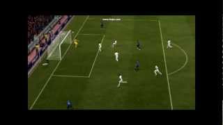 FIFA12 Paul Scholes with delightful chip shot goal
