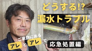 突然の漏水！職人さんがいなくてもDIYで応急処置する方法を解説します リフォーム大好き講座[090]