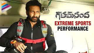 Gopichand Performing Extreme Sports | Goutham Nanda Telugu Movie | Hansika | Catherine Tresa