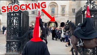 BOSS SAYS GET OUT OF THE WAY! HORRIBLE THINGS HAPPENED AT HORSE GUARDS TODAY