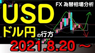 ＃FX為替【USD/JPY(ドル円)】2021.8.20相場分析(倍速再生推奨)