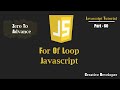 For Of Loop Javascript | Javascript Tutorial