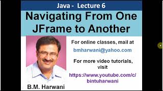 Navigating Among JFrame Forms In Java Swing (In English)