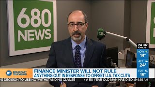 Federal government may consider tax cut in fall fiscal update