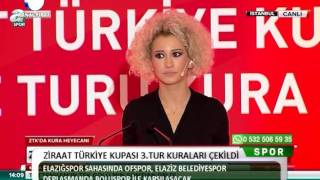 Kanal Fırat Spor - Ziraat Türkiye Kupası 3. Tur Kuraları Çekidi
