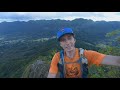 solo trail running olomana three peaks