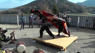 渡池獅子組　2023住吉神社元旦奉納獅子（後段）　香川県　丸亀市　Lion Dance