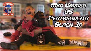 Mini Vikingo VS Pentagoncito Black Jr *Promociones la Magia de la Lucha Libre*