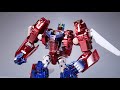 Transformers Beastwars Primal Prime TA Flame Guardian stop motion and review.