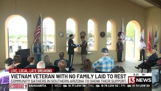 Southern Arizona veteran with no family laid to rest