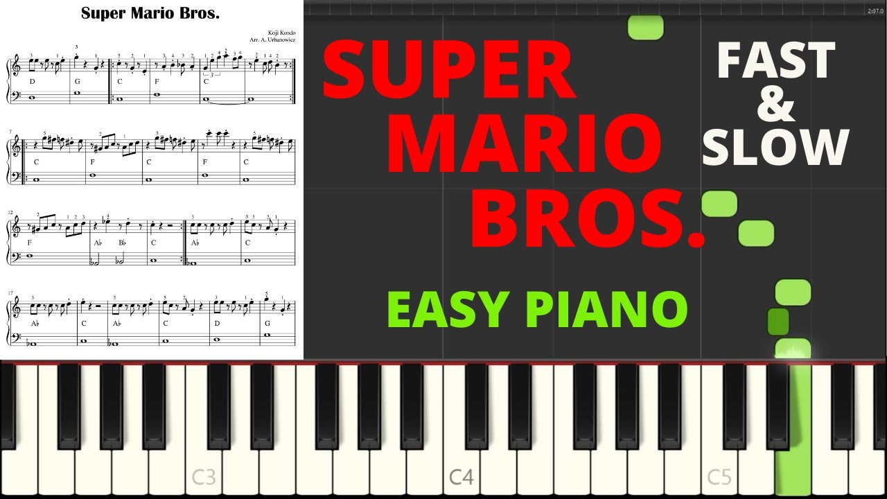 Mario Theme Piano Sheet Music