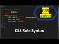CSS Rule Syntax | CSS Explained | #SmartCode