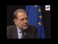 aptn interviews javier solana eu foreign policy chief prior to bush visit