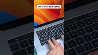 Show or Hide the Dock in Seconds! #Mactips #MacBookTricks #MacProductivity #MacShortcuts