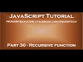 Recursive function in JavaScript