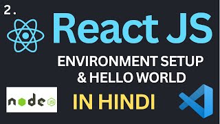 Environment Setup and Hello World Tutorial in Hindi | Complete React Course in Hindi #2