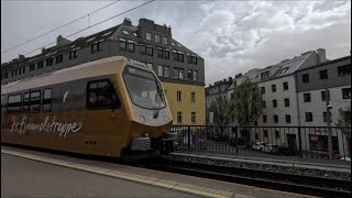 Mariazellerbahn Himmelstreppe ET6 departing St. Pölten Hbf as R 56 for Mariazell [31-03-24]