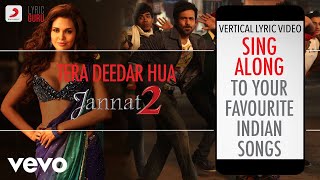 Tera Deedar Hua - Jannat 2|Official Bollywood Lyrics|Anupam Amod|Rahat Fateh Ali Khan