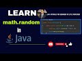 Learn Java math.random - A Little Professor Tutorial