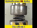 HYDRAULIC PRESS VS SPRING OF DIFFERENT COUNTRIES💥|| who will win?🏆#shorts #shortvideo  #shortsfeed