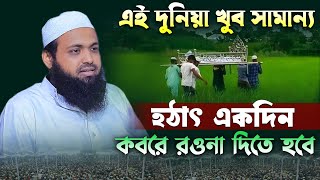 এই সামান্য দুনিয়ায় হঠাৎ একদিন কবরে রওনা দিতে হবে । মুফতি আরিফ বিন হাবিব ২০২৫ । Arif bin habib waz