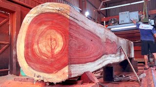 Incredible Boards From Wooden Tree Red Incense Rare | Woodworking Factory Raw