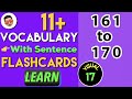 (#17) 11 Plus Vocabulary Flashcards | 11 plus Vocabulary List | 11 plus english vocabulary