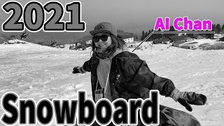 【EnjoyLifeStyle】Snowboard2021　今シーズン初滑りスノーボード　愛ちゃんとワイズ社長  This season's first slip snowboard