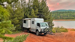 My LAST TIME Truck Camping in the FUSO for a while...by a Beautiful Lake!