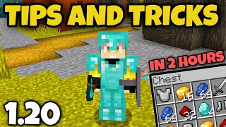 BEST SURVIVAL TIPS AND TRICKS FOR MINECRAFT 1.20 SURVIVAL HINDI