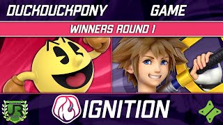 Ignition 245 WINNERS ROUND 1 - UR | DuckDuckPony (Pac-Man) vs GAME (Sora)