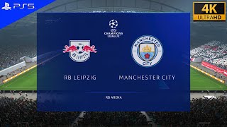 FIFA 23 UEFA Champions League 2022-2023, RB LEIPZIG vs MANCHESTER CITY, gameplay ps5, 4k