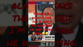 Stephen A Smith almost says the N word