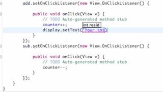 Android Application Development Tutorial 10 Using setText method for our button