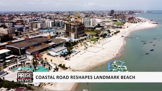 COASTAL ROAD RESHAPES LANDMARK BEACH