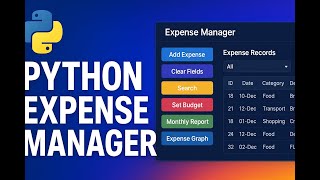 Next-Level Expense Tracker in Python | Beautiful UI + Database | Full Project