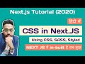 Styling NextJS | Styled Components, CSS, SCSS, others | Next JS Tutorial #5 for Beginners