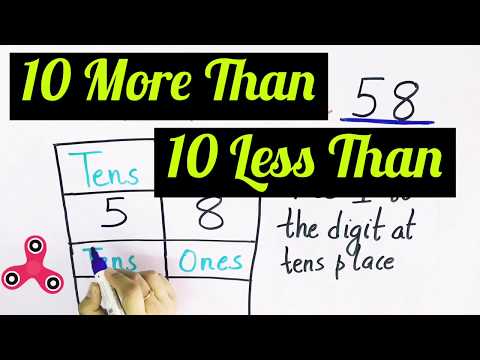 How can you find 10 more than a number?