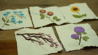 Simple and Easy Flower Embroidery Ideas for Beginners (Part 2)