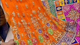 2023 Top Class Pakistani Bridal Mehendi Mayo Dress- PartyWear-Beautiful Mirror Work Lehenga Choli 😱