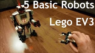 5 Basic Robots - Lego EV3 Mindstorms