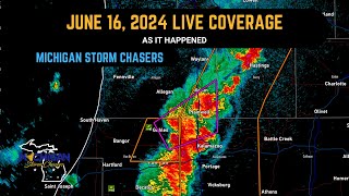 June 16th, 2024 Severe Weather Coverage, As It Happened | MCV Magic in Southwest Michigan