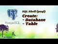 #tutorial Create Database, Table with SQL Shell (psql) Windows 11, 2023 #postgresql #createdatabase