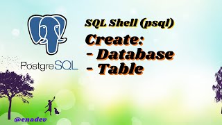 #tutorial Create Database, Table with SQL Shell (psql) Windows 11, 2023 #postgresql #createdatabase