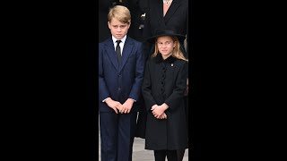 Prince Louis didn't attend Queen Elizabeth II's funeral, George and Princess Charlotte did #shorts