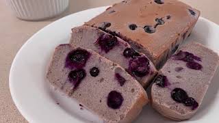 [ENG SUB] Blueberry Pound Cake (no baking powder added) 蓝莓磅蛋糕（不加泡打粉）