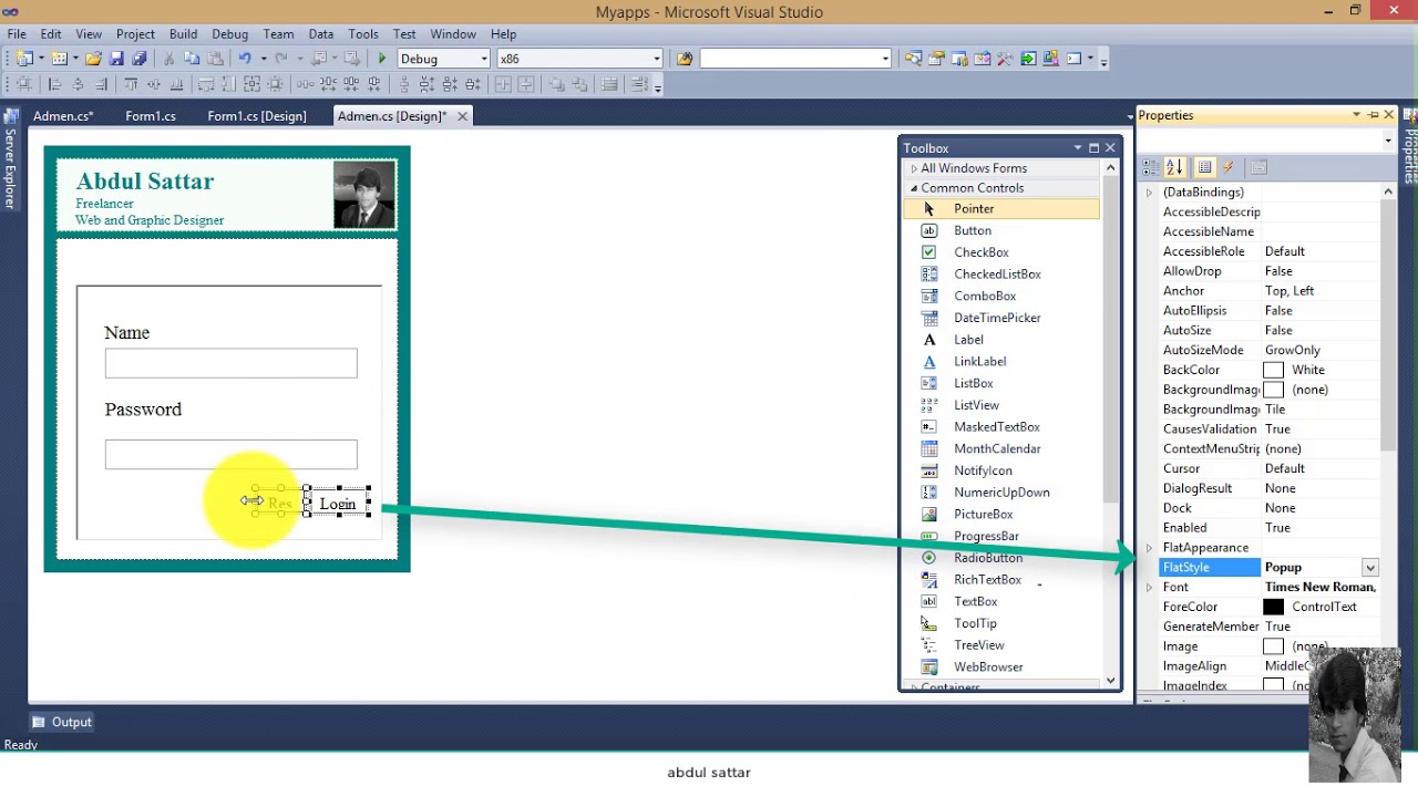 Visual C Tutorial 1 Windows Forms Application Getting